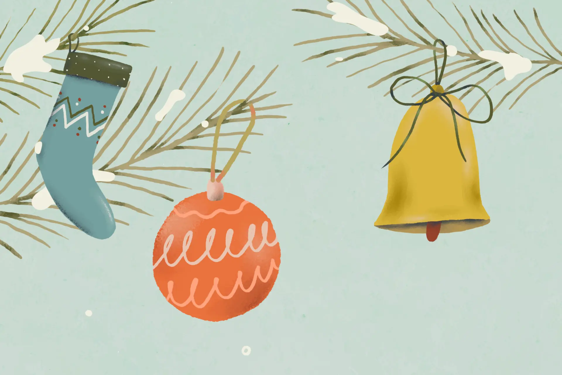 Illustration på julgranspynt