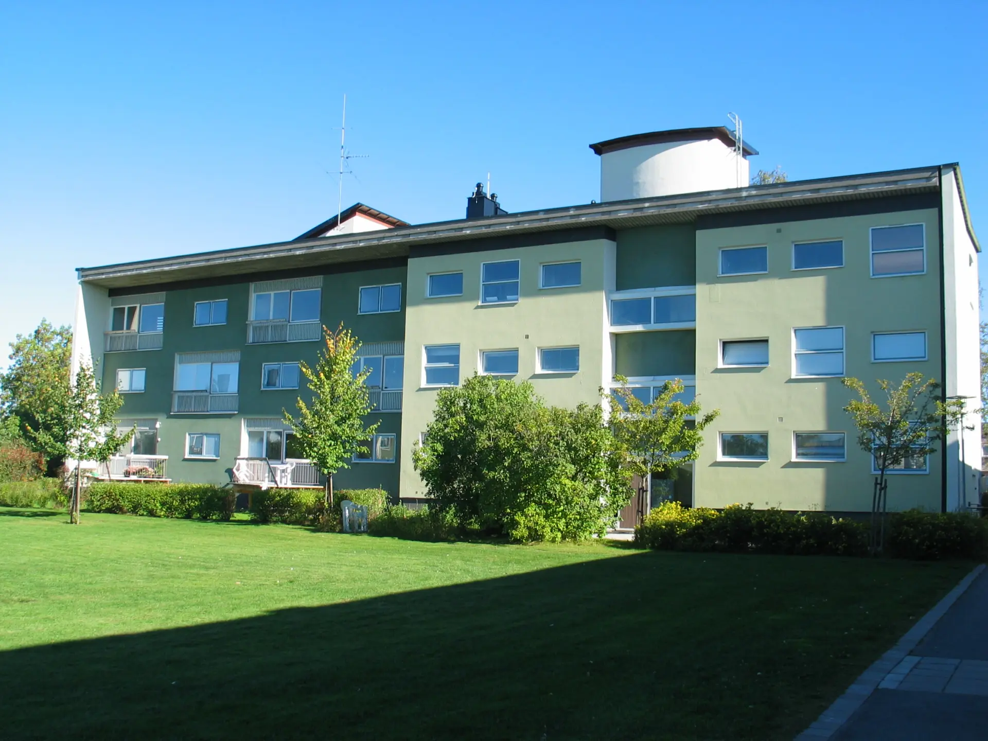 Bild på byggnad i kvarteret Arken
